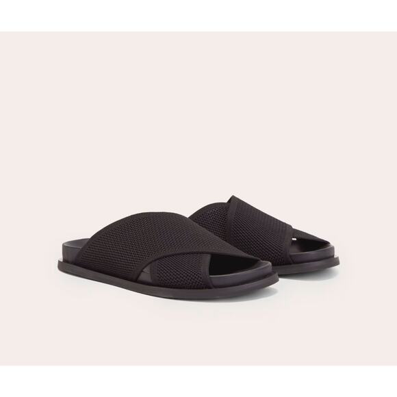 Everlane Shoes - NEW Everlane The ReKnit Form Crossover Sandal In Black Size 9